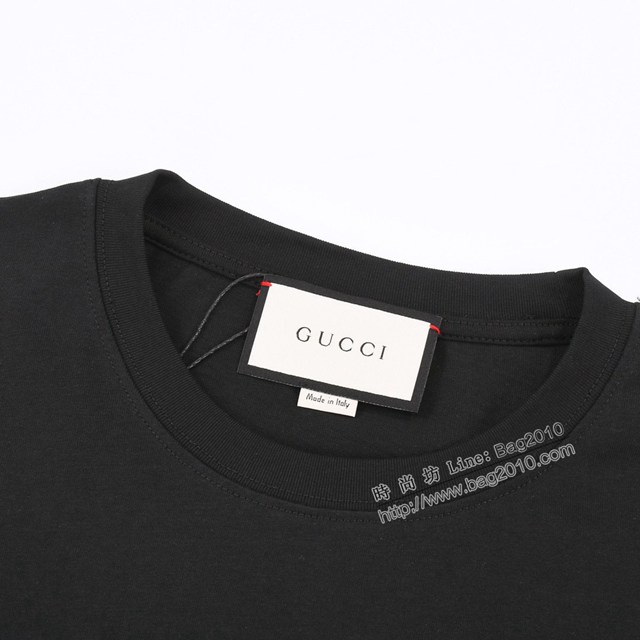 Gucci古奇專櫃古馳2023SS新款印花T恤 男女同款 tzy2916